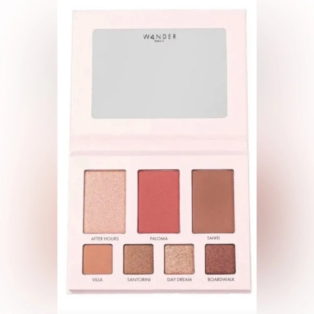 Wander Island Hop, All In One Beauty Palette with Pink, Coral, and Brown Shades